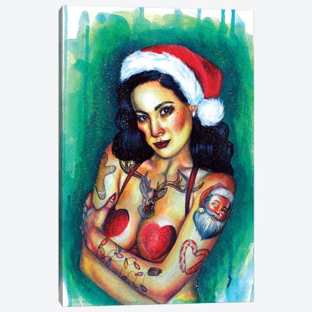 Christmas Wish Canvas Print #OLU7} by Olesya Umantsiva Canvas Art
