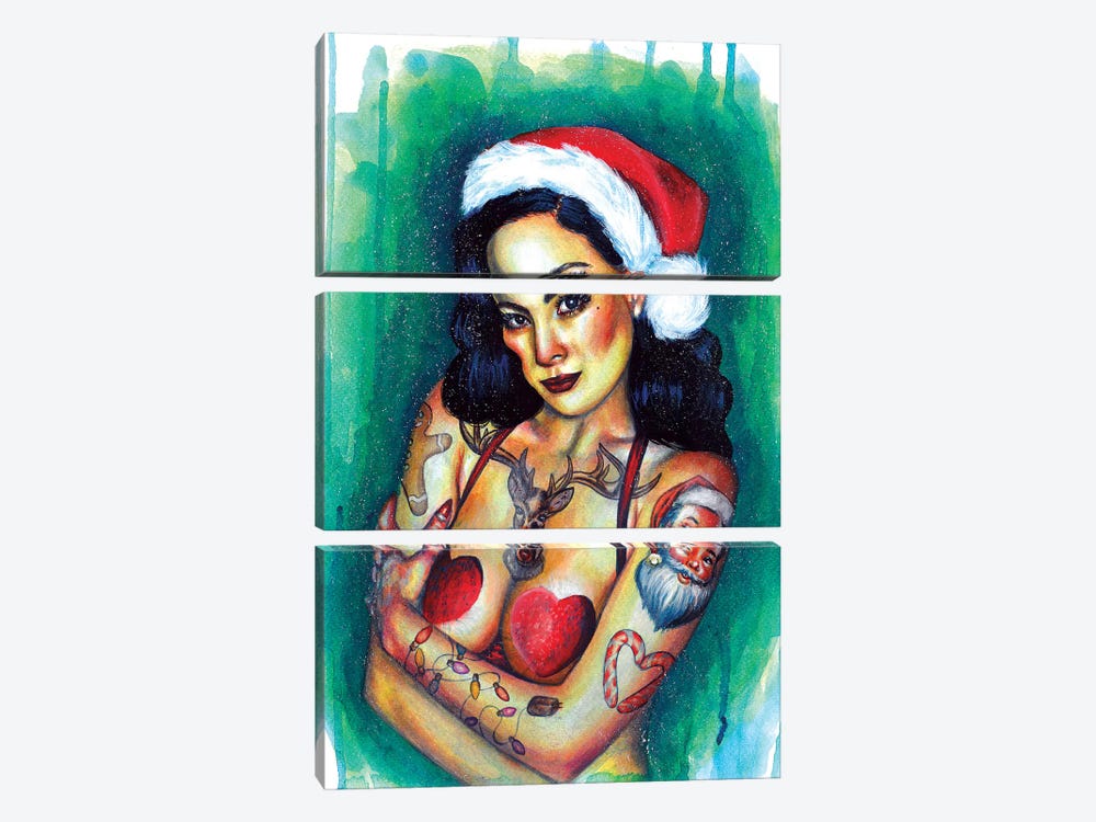Christmas Wish by Olesya Umantsiva 3-piece Canvas Wall Art