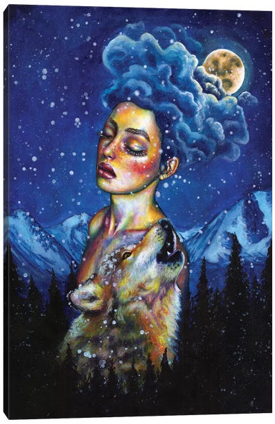 Howl Canvas Art Print - Olesya Umantsiva