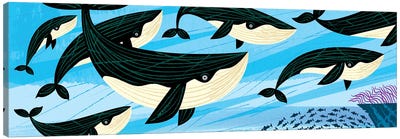 Whale Swim Canvas Art Print - Oliver Lake