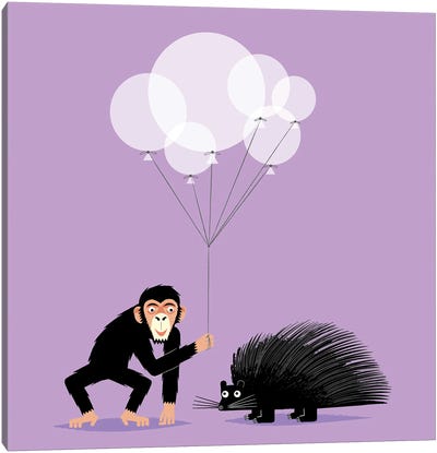 The Inappropriate Gift Canvas Art Print - Porcupines