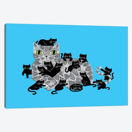 Kitten Litter Canvas Print #OLV22} by Oliver Lake Canvas Wall Art