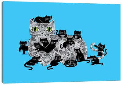 Kitten Litter Canvas Art Print - Oliver Lake