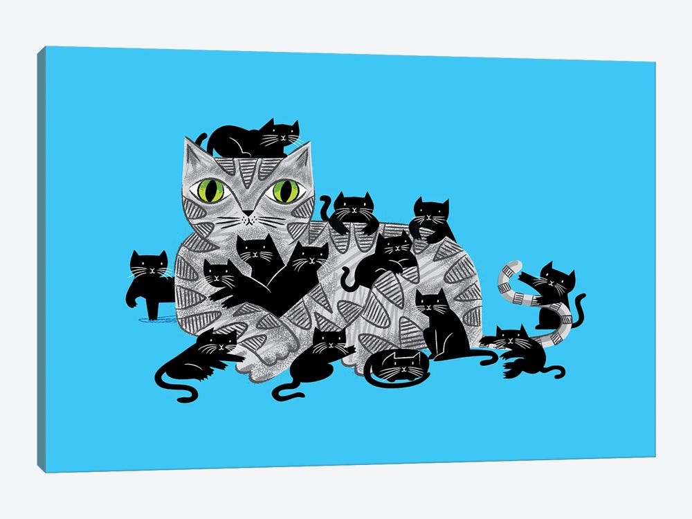 Kitten Litter by Oliver Lake 1-piece Canvas Wall Art