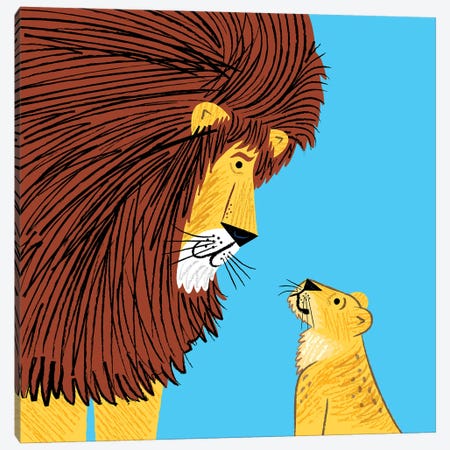 Listen To The Lion Canvas Print #OLV26} by Oliver Lake Canvas Art Print