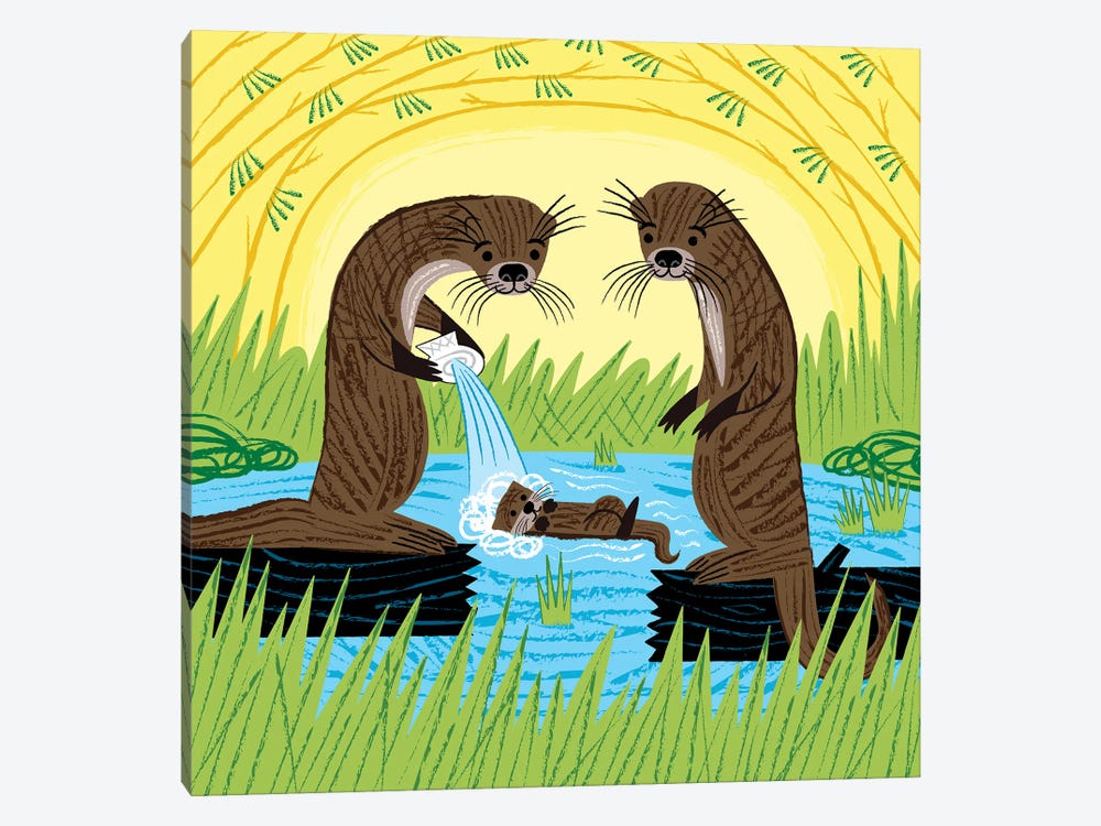 An Otter's Paradise by Oliver Lake 1-piece Art Print