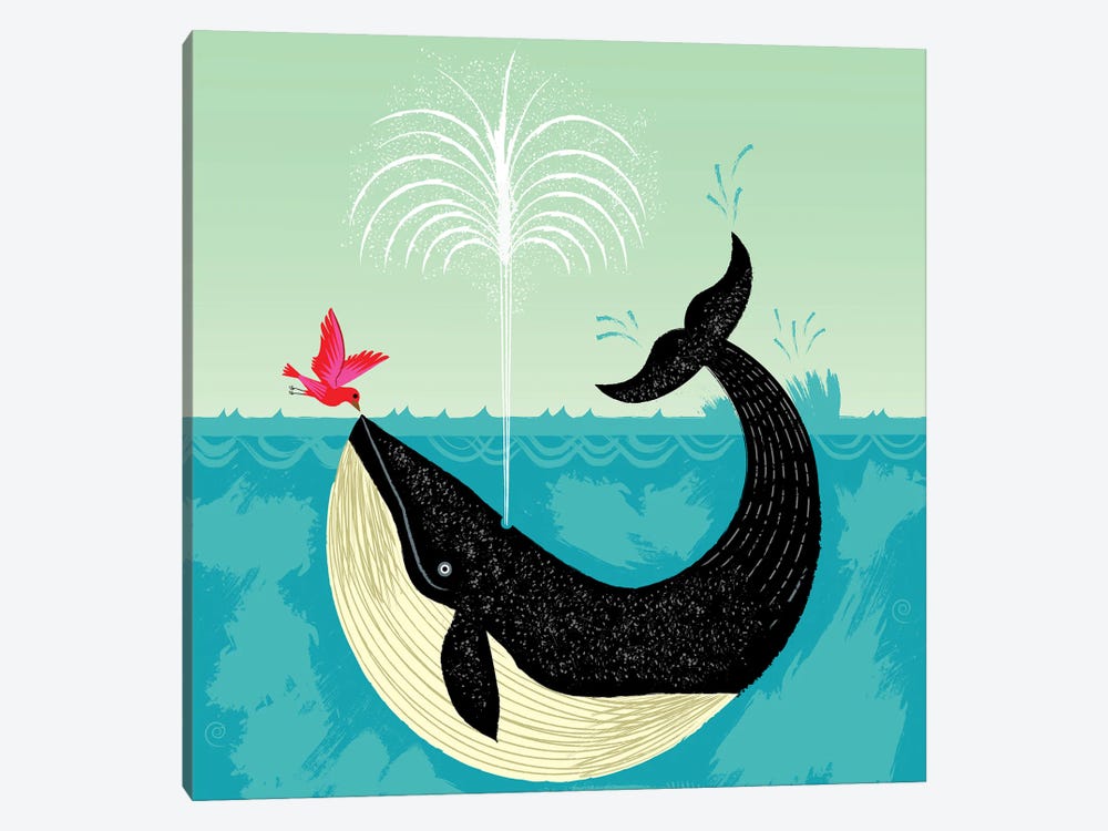 The Bird and The Whale by Oliver Lake 1-piece Canvas Artwork