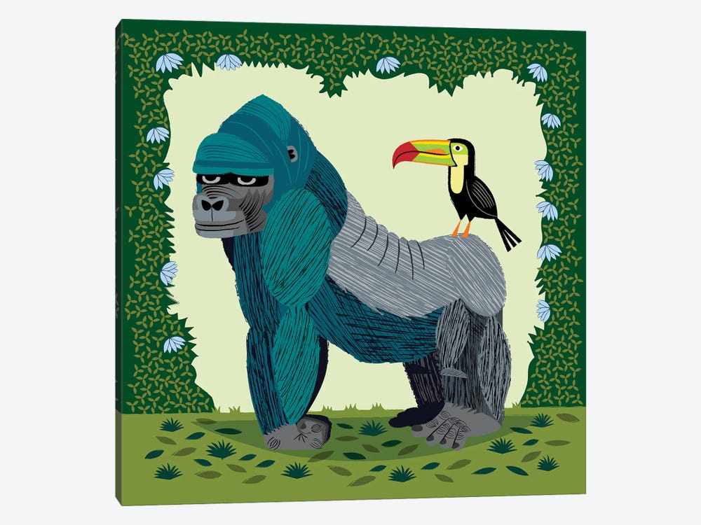 The Gorilla And The Toucan by Oliver Lake 1-piece Art Print