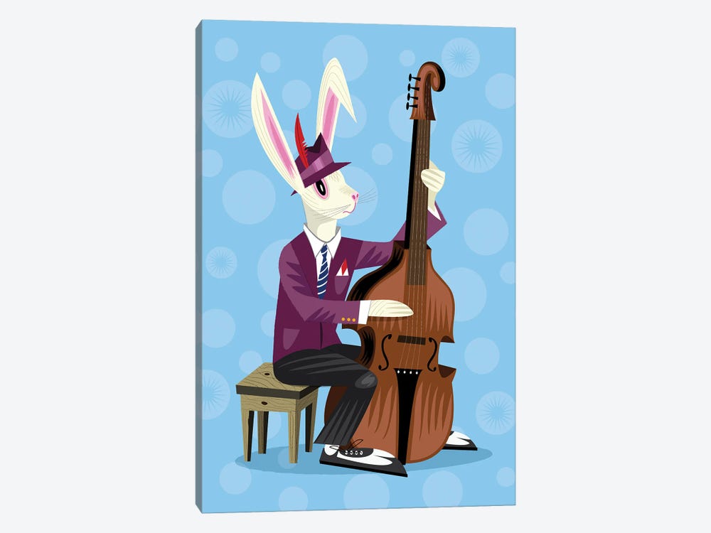 The Jazz Bunny by Oliver Lake 1-piece Canvas Art