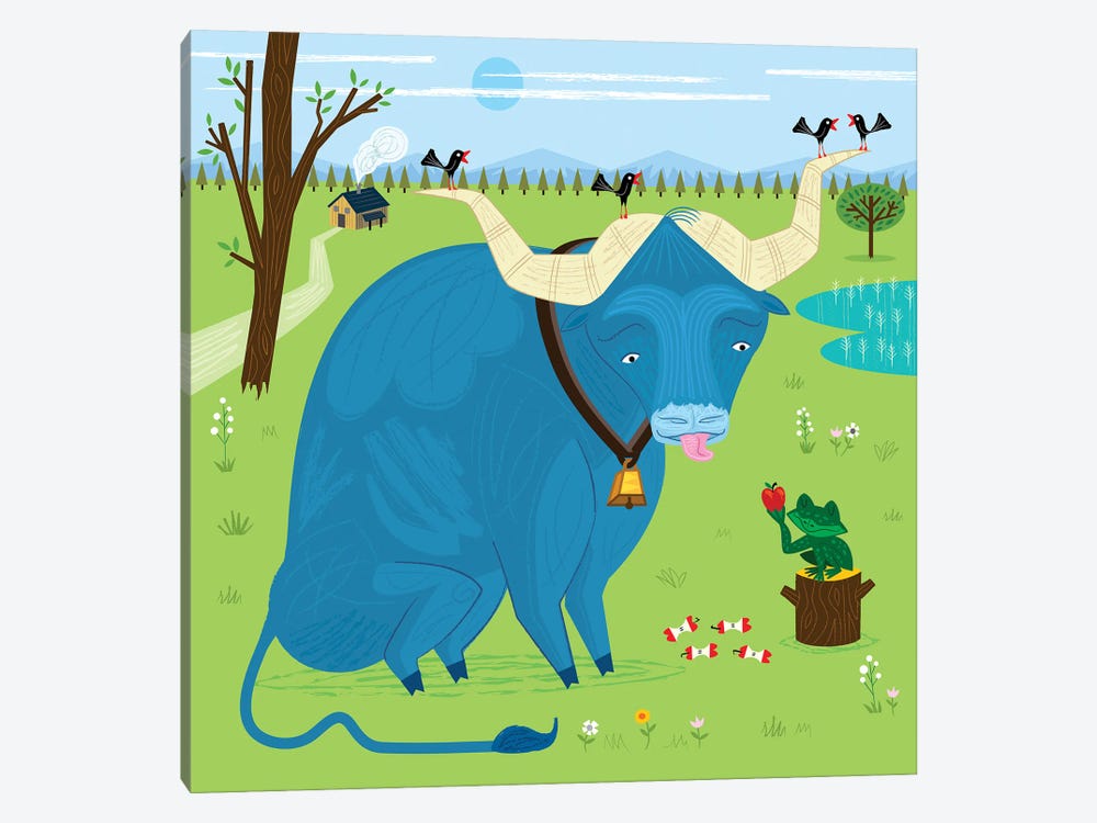 The Ox And The Frog by Oliver Lake 1-piece Canvas Print