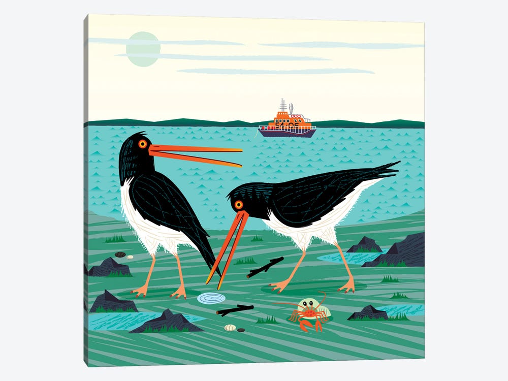 The Oystercatchers by Oliver Lake 1-piece Canvas Print