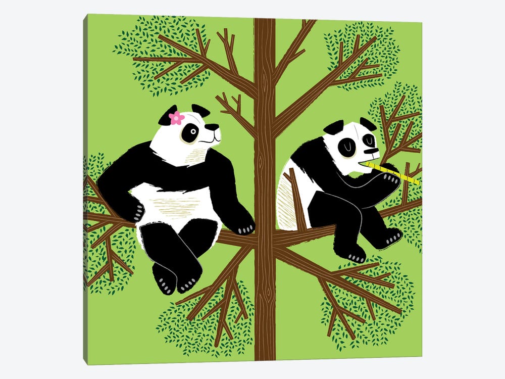 The Peeved Panda by Oliver Lake 1-piece Canvas Art Print
