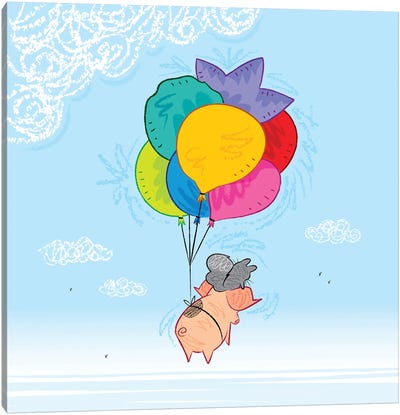 Up And Away Canvas Art Print - Oliver Lake