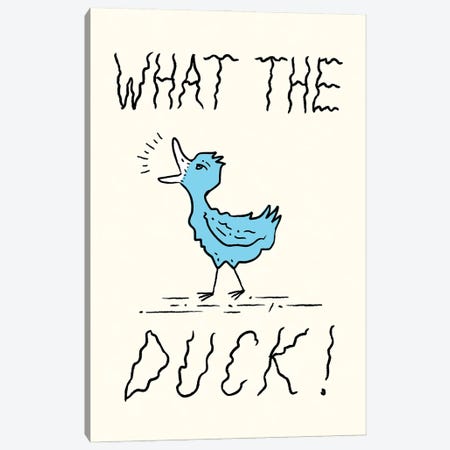 What The Duck Canvas Print #OLV92} by Oliver Lake Canvas Art Print