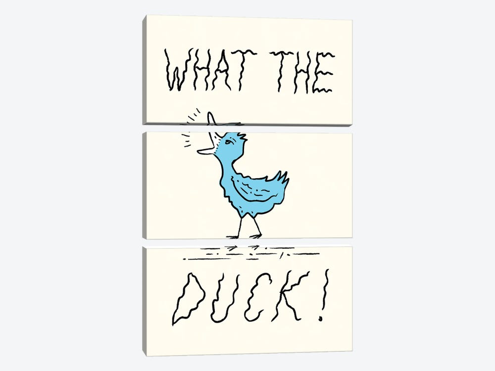 What The Duck by Oliver Lake 3-piece Art Print