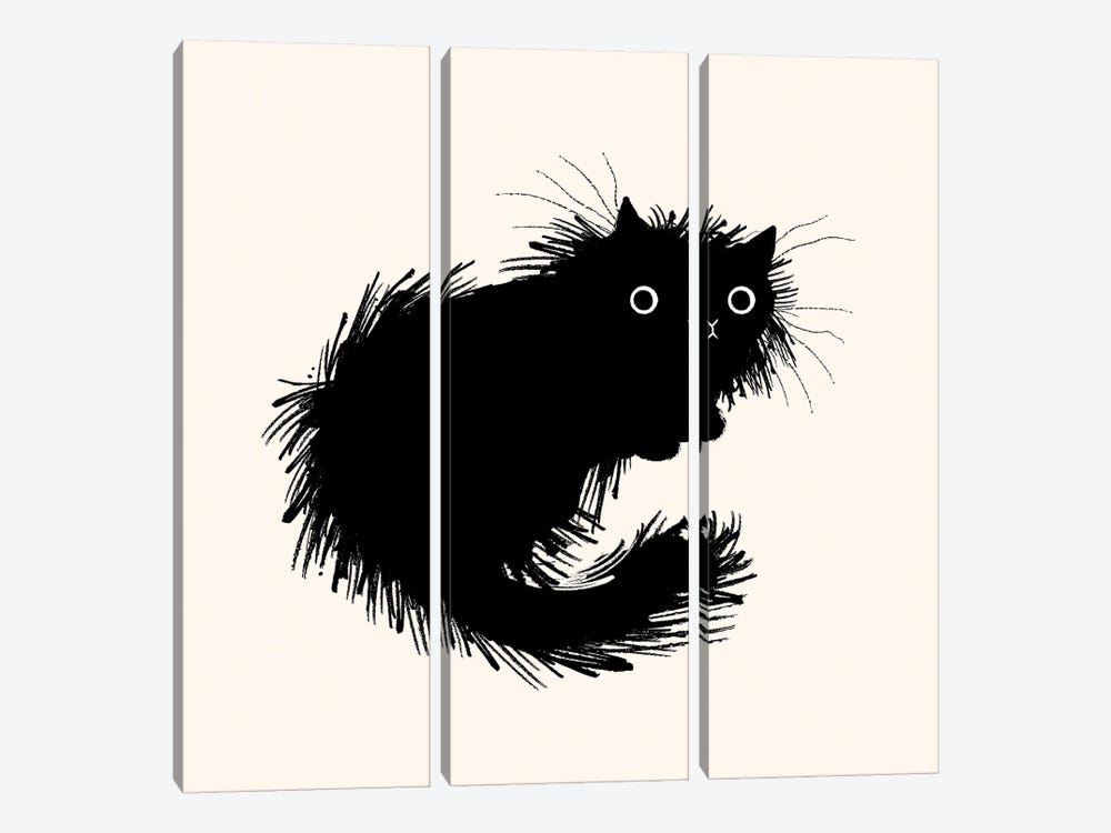 Moggy No.2 by Oliver Lake 3-piece Canvas Artwork
