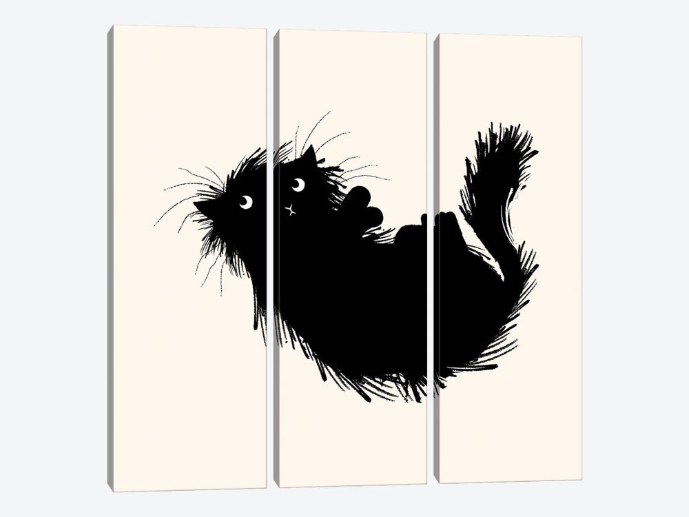 Moggy No.3 by Oliver Lake 3-piece Art Print