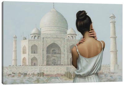 India Canvas Art Print - Taj Mahal