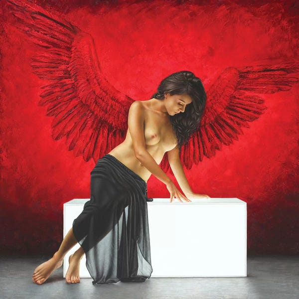 Detailed Oil Painters: La Temptation by Omar Ortiz