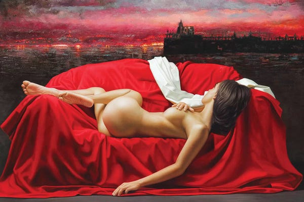 Photorealism: Red Sky by Omar Ortiz
