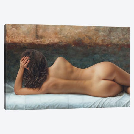 The Line Of Your Back Canvas Print #OMO28} by Omar Ortiz Canvas Wall Art