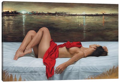 The Night Craft Canvas Art Print - Female Nude Art