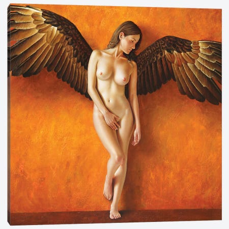 The Winged Victory Canvas Print #OMO39} by Omar Ortiz Art Print