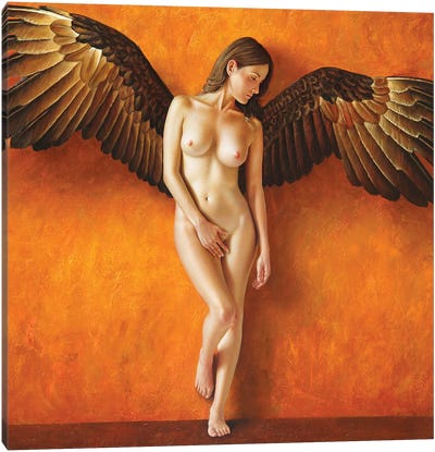 The Winged Victory Canvas Art Print - Omar Ortiz
