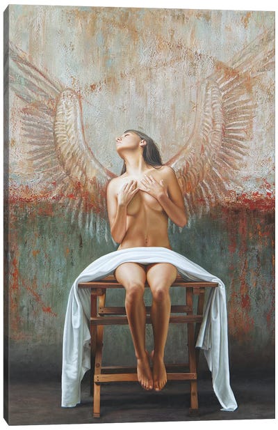 Angel II Canvas Art Print - Omar Ortiz