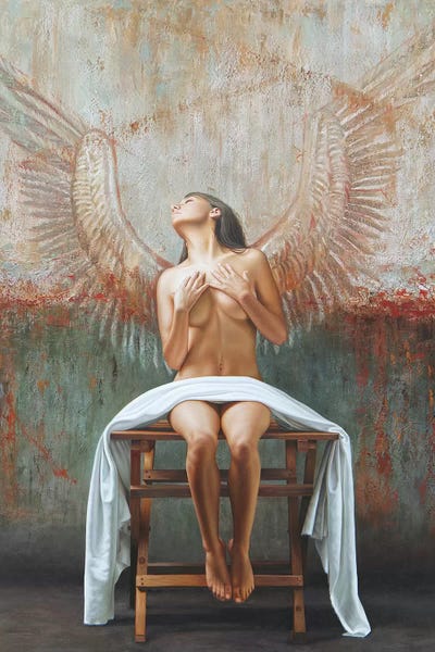 Detailed Oil Painters: Angel II by Omar Ortiz