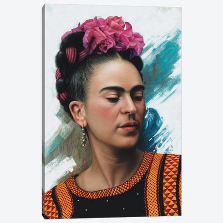 Frida Kahlo Canvas Print #OMO52} by Omar Ortiz Canvas Art Print