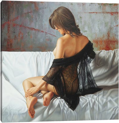 The Art Of Seduction Canvas Art Print - Draped in Realism