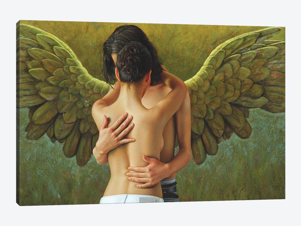 The Winged Gentelman by Omar Ortiz 1-piece Canvas Artwork
