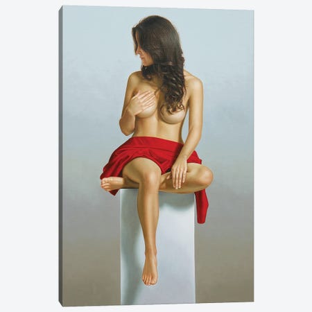 Female Deity In Red Canvas Print #OMO80} by Omar Ortiz Canvas Wall Art