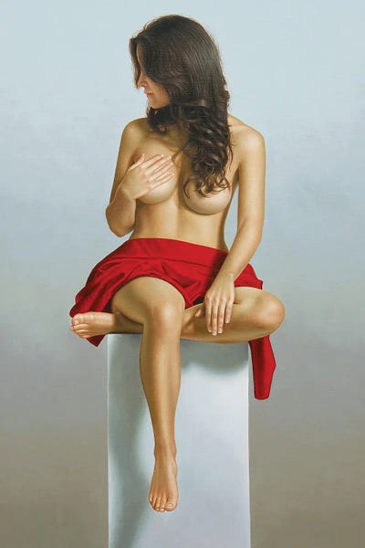 Omar Ortiz: Female Deity In Red by Omar Ortiz