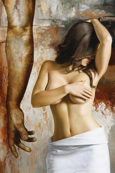 La Creación De Eva by Omar Ortiz framed wall art