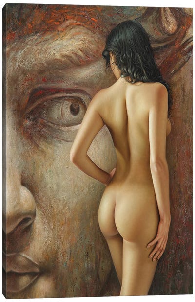 La Mirada Del Coloso Canvas Art Print - Modern Muses & Statues