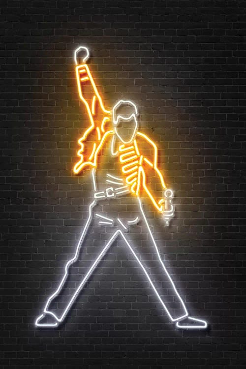 Freddie Mercury by Octavian Mielu wall art