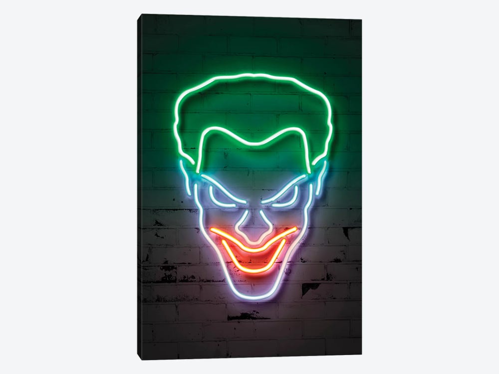 Joker Portrait by Octavian Mielu 1-piece Canvas Wall Art