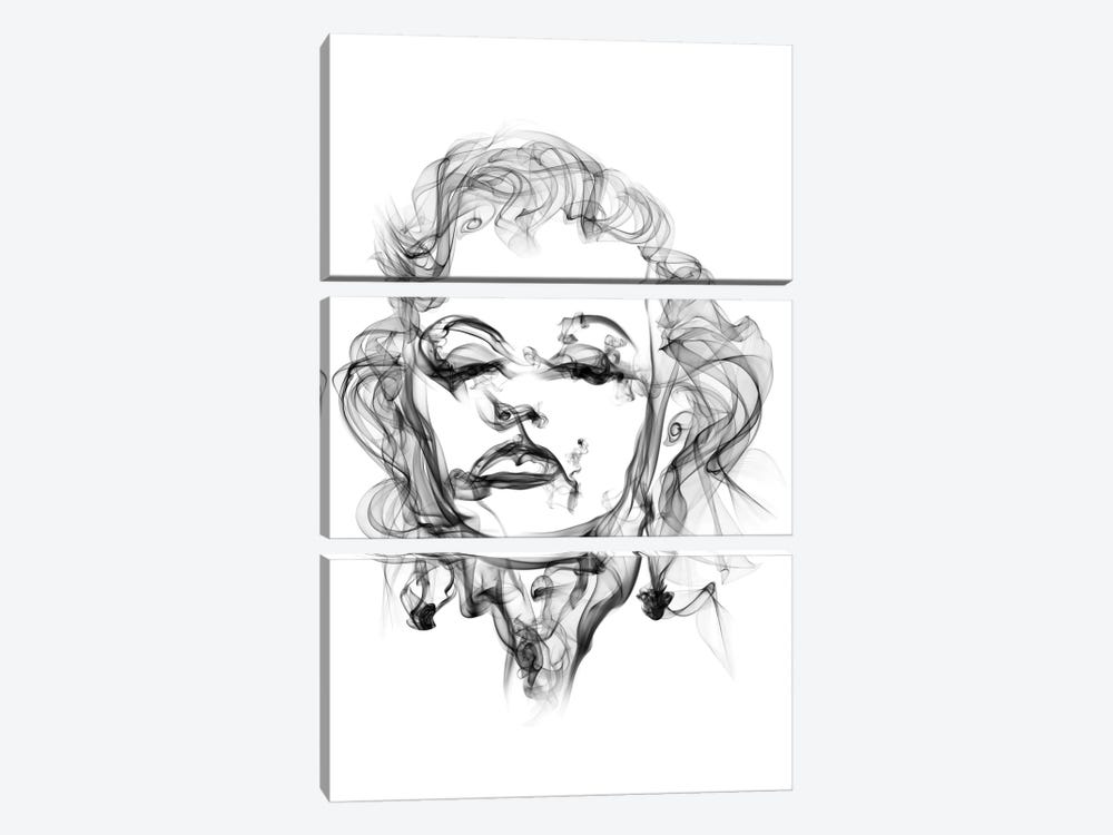 Marilyn Monroe by Octavian Mielu 3-piece Canvas Artwork