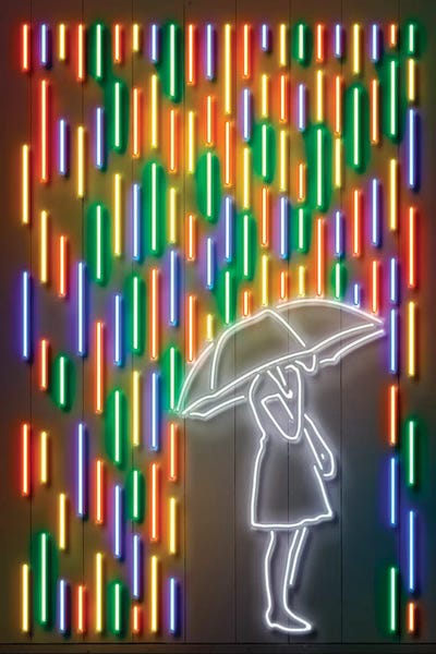 Umbrellas: Rain by Octavian Mielu