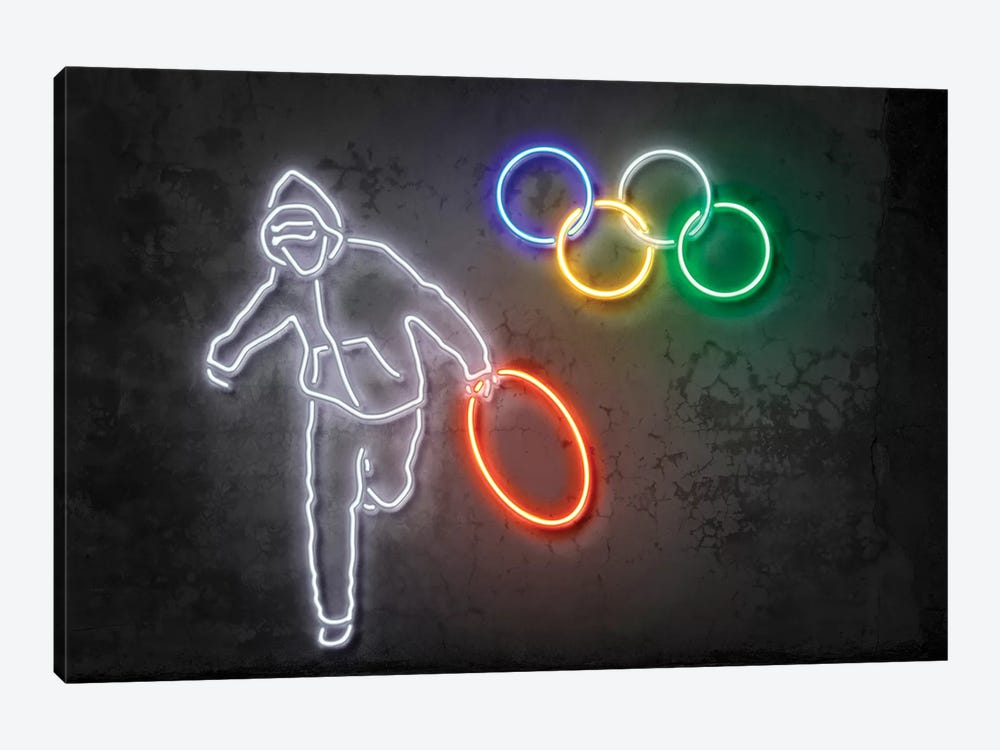 Stolen Olympics Ring by Octavian Mielu 1-piece Canvas Art