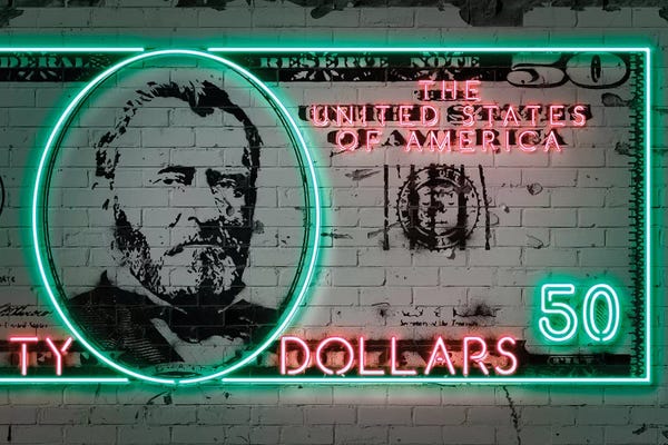 Money: 50 Dollars by Octavian Mielu