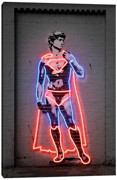 David Canvas Art Print - Superman