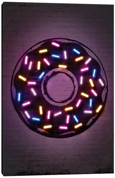 Donut Canvas Art Print - Pop Art for Kitchen