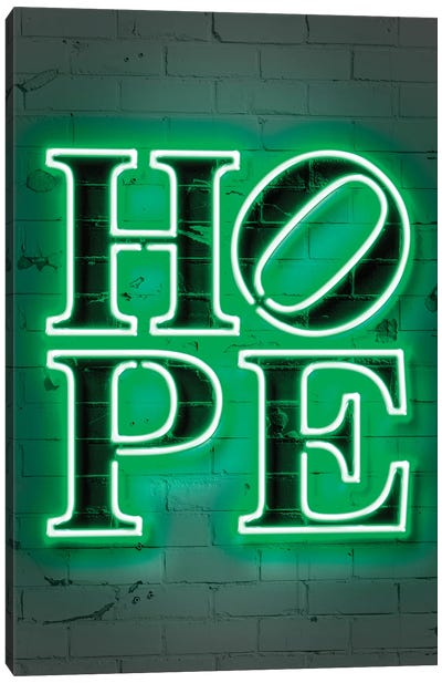 Hope Canvas Art Print - Neon Art