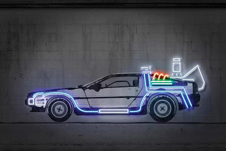 Delorean by Octavian Mielu wall art