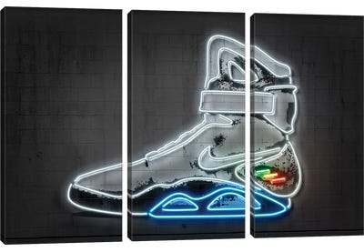 Future Sneaker Canvas Art Print - 3-Piece Pop Art