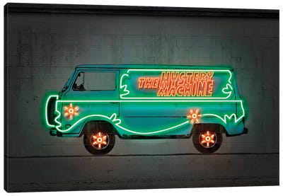 Mystery Car Canvas Art Print - Cartoon & Animated TV Show Art
