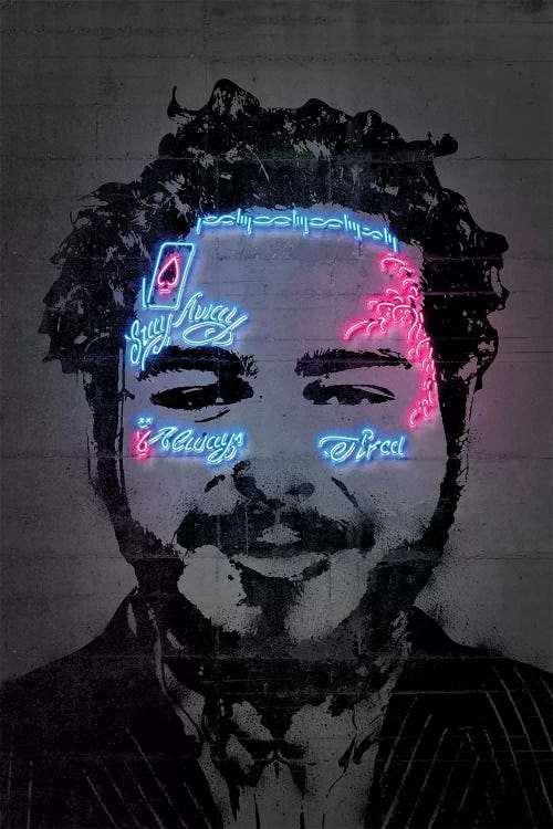 Post Malone by Octavian Mielu wall art